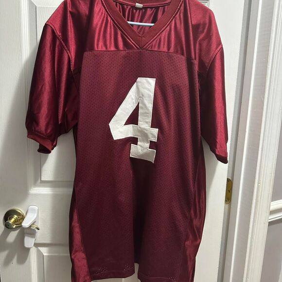 Nfl Men's Burgundy and White Shirt,  X Large - Picture 2 of 9